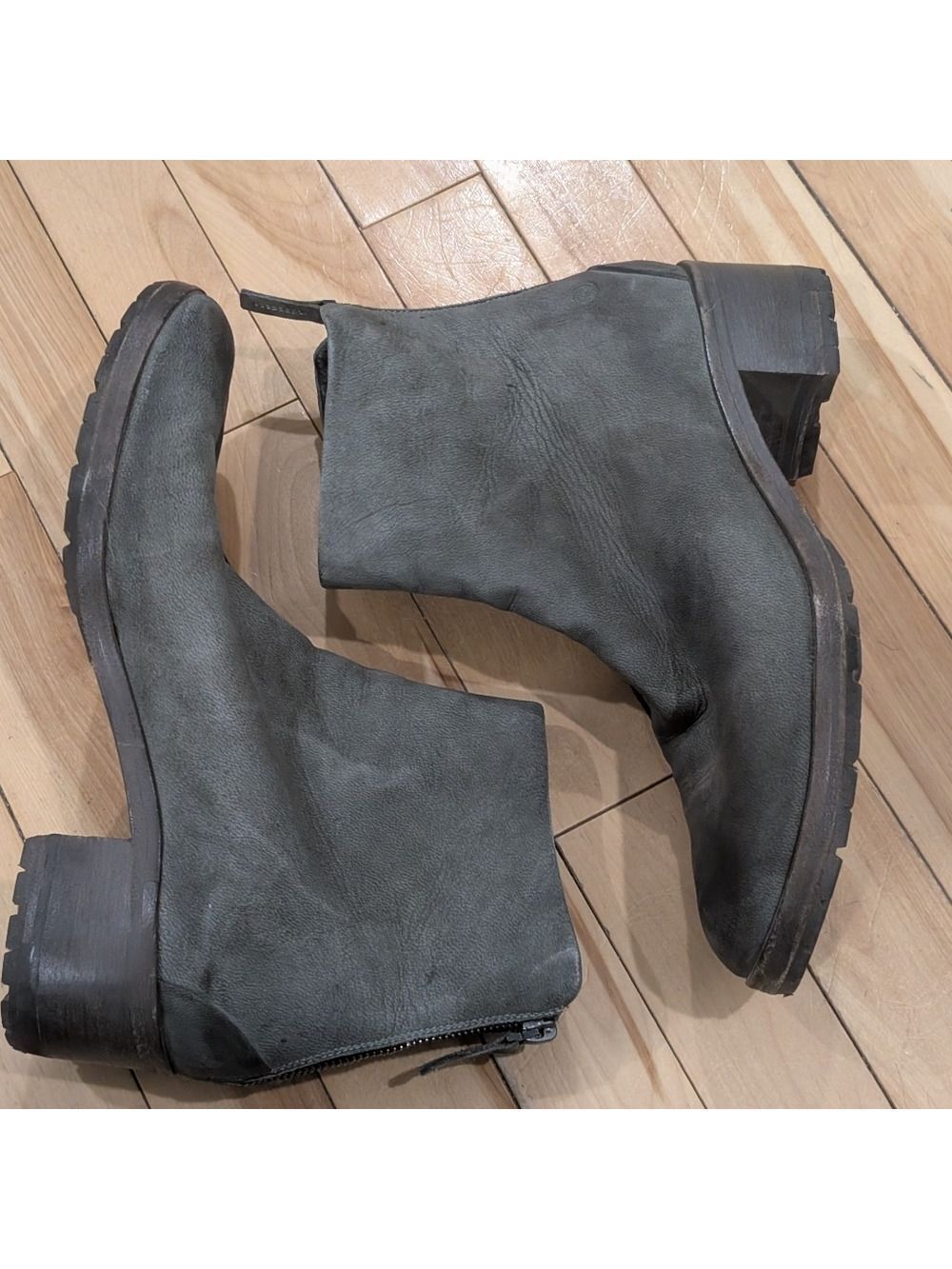 Marsèll | Listo Block-Heel Back-Zip Ankle Boots In Grey - Picture 12 of 16